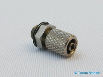 M5-4mm gerade Einschraubverbindung mit Ueberwurfmutter | straight hose nipple with union nut